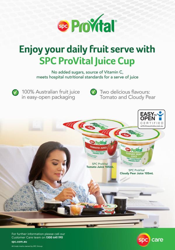 Juice cups flyer SPC ProVital